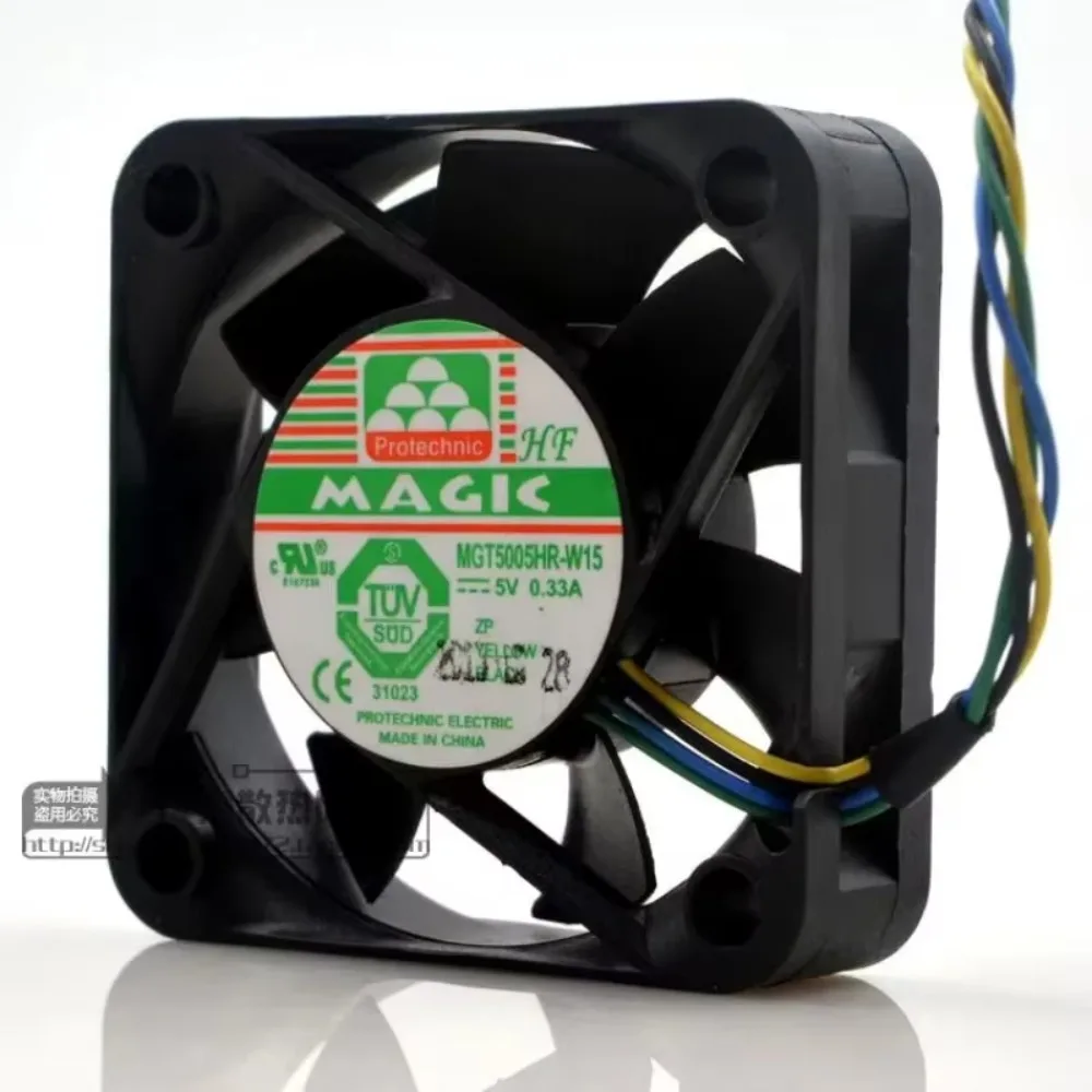 

Protechnic Magic MGT5005HR-W15 DC 5V 0.33A 50X50X15mm 4-wire Cooling Fan