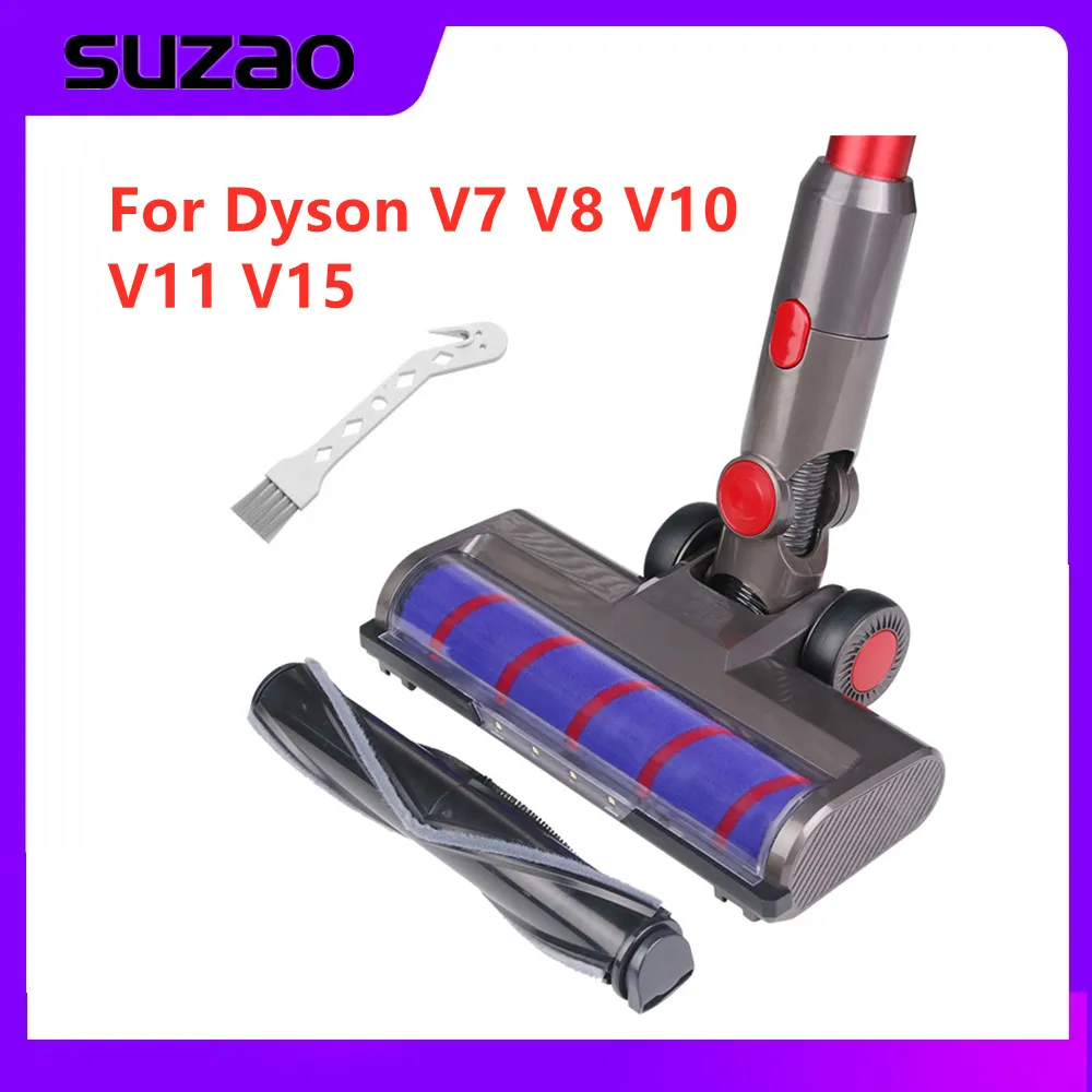 Brush Head For Dyson Electric Vacuum Brush Cleaner Cleaning For Dyson V7 V8 V10 V11 V15 Replaceable Parts With Roller Brush Set