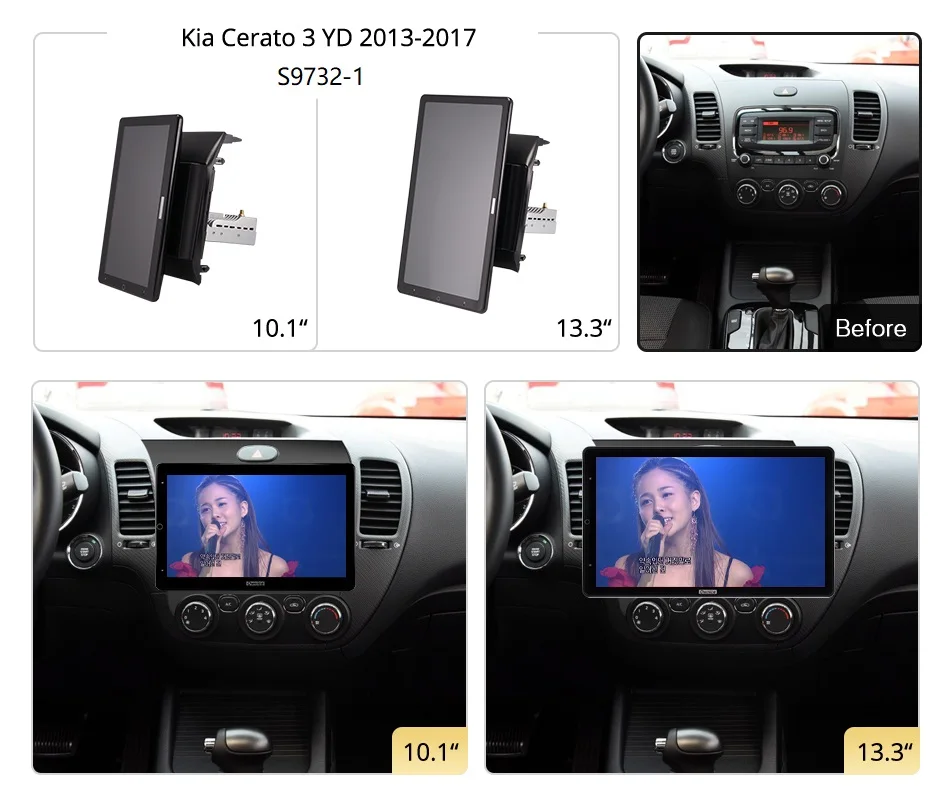 TS10 Android 12.0 Ownice Car Radio Auto for  Kia Cerato 3 YD 2013-2017 with 13.3