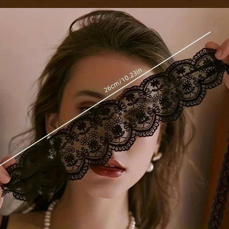 Club Party Queen Sexy Sexy Lingerie Accessories Lace Blindfold Couple Flirtation Blindfold Ribbon Abstinence Veil