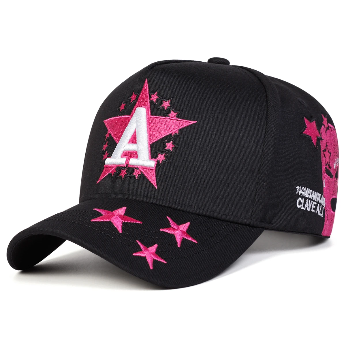 Unisex A Letter Pentagram Embroidery Baseball Caps Spring Autumn Outdoor Adjustable Casual Hats Sunscreen Hat Sports Cap