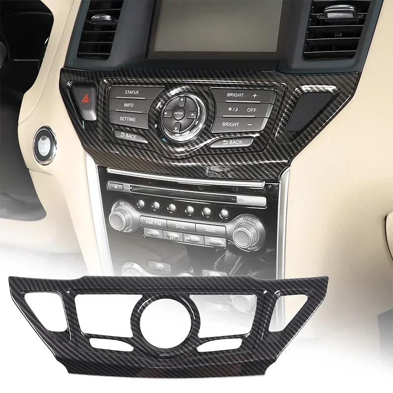 For Nissan Pathfinder 2013-2020 ABS car central control button frame cover decorative sticker interior accessories
