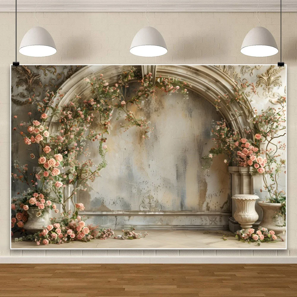 Floral Arch Adult Birthday Wedding Maternity Art Portrait Decor Backdrop Baby Shower Wedding Dress Photography Studio Prop