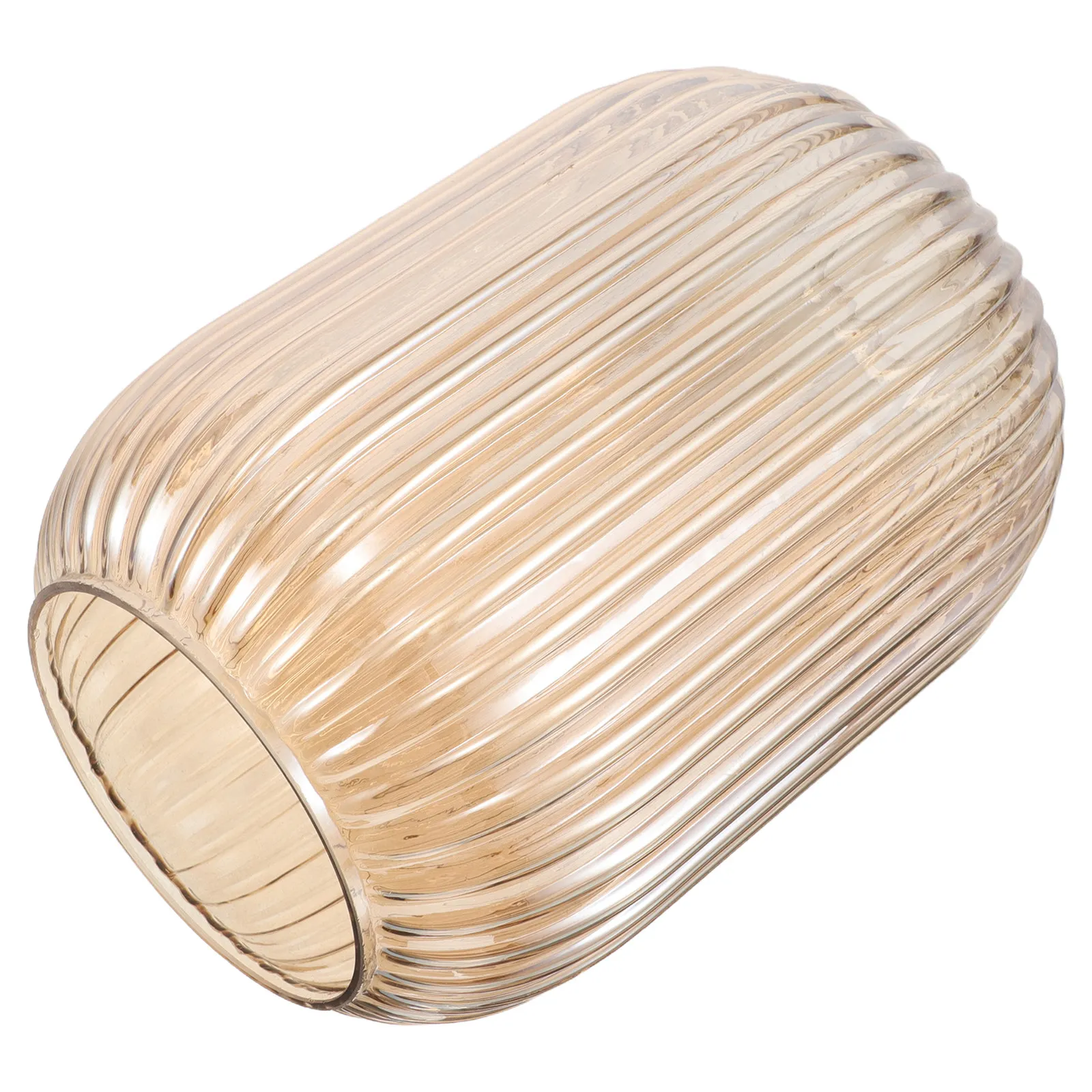Glass Lamp Shade White Striped Cylinder Globe 140x200mm Replacement Light Fixture Cover Pendant Wall Sconce Table Lamp Shade
