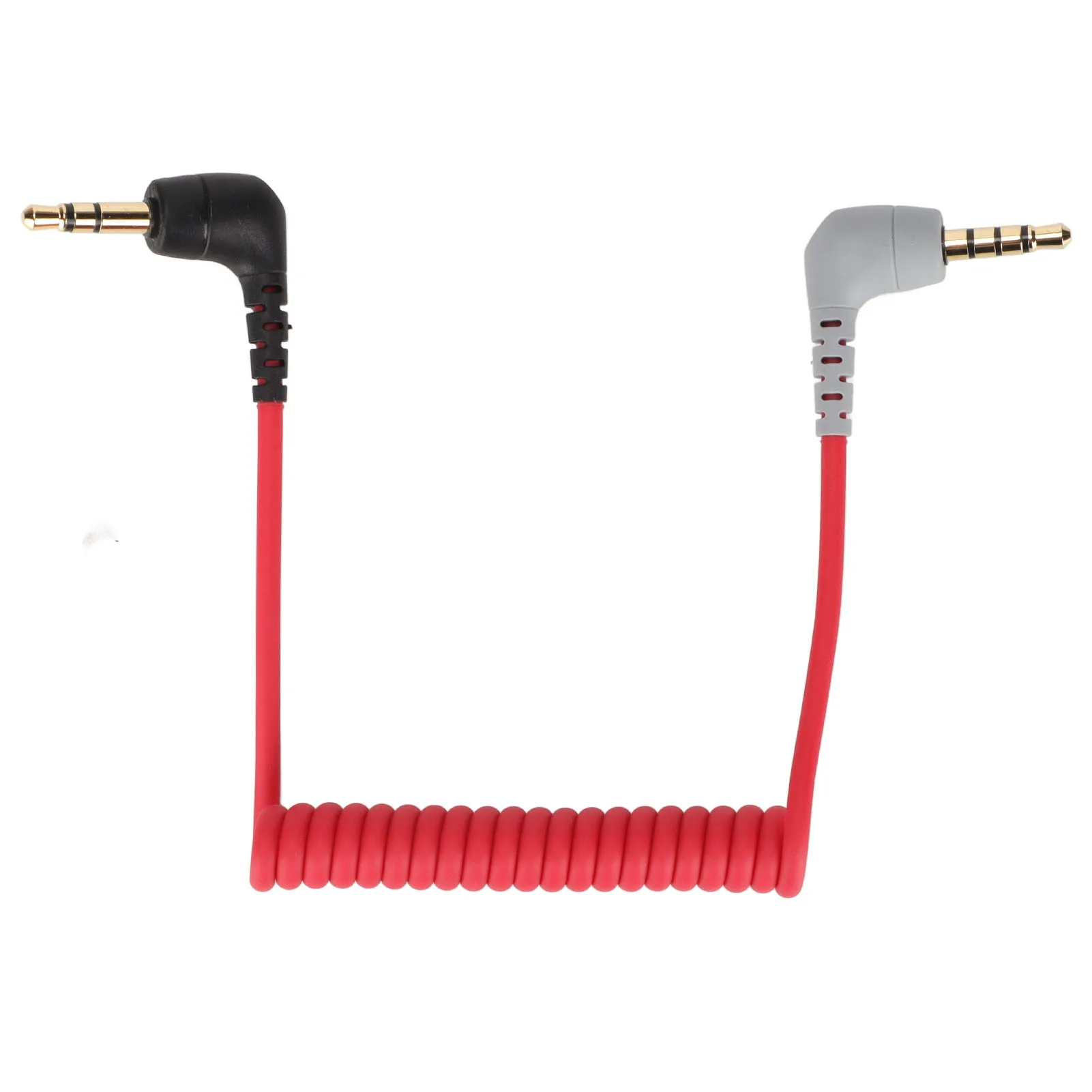 3.5mm to 3.5mm TRRS Microphone Cable Male to Male Right Angles Microphone Adapter for smartphones Tablets