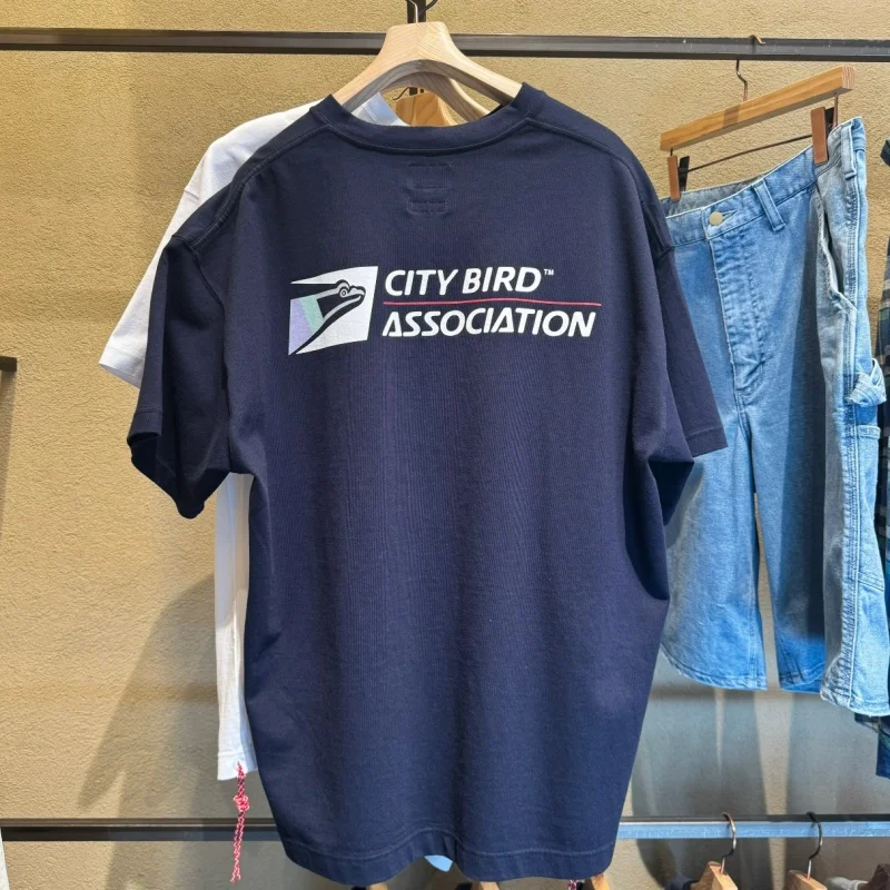 

Royal Blue City Bird Tokyo Street Beams Футболка Red Rope Series Повседневные дышащие хлопковые футболки с короткими рукавами для мужчин и женщин Cleanfit Top Tees