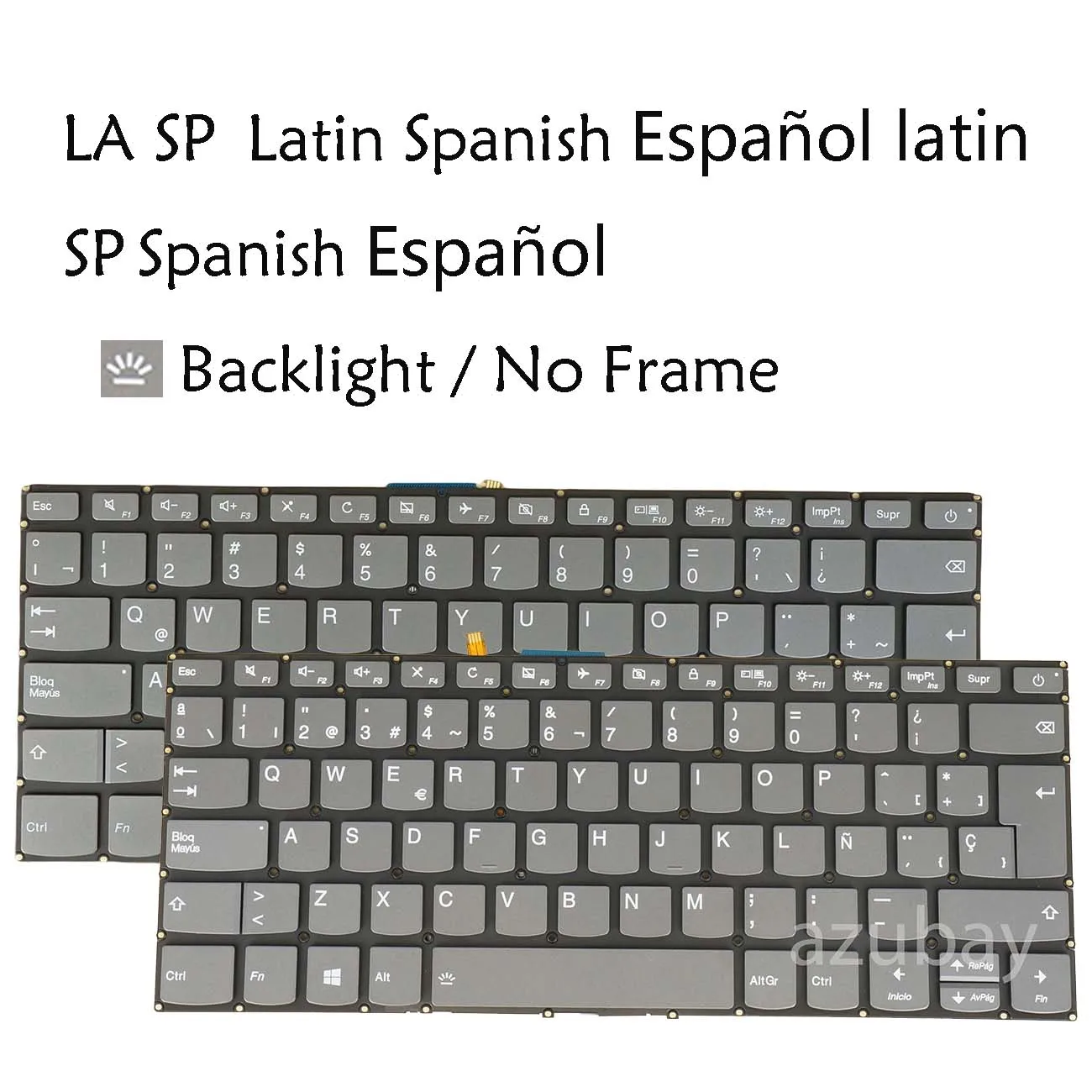 Teclado español latino LA para Lenovo Ideapad 320-14isk 320H-14isk 320L-14isk 320R-14isk 320E-14isk B320-14IKB S145-14API retroiluminado