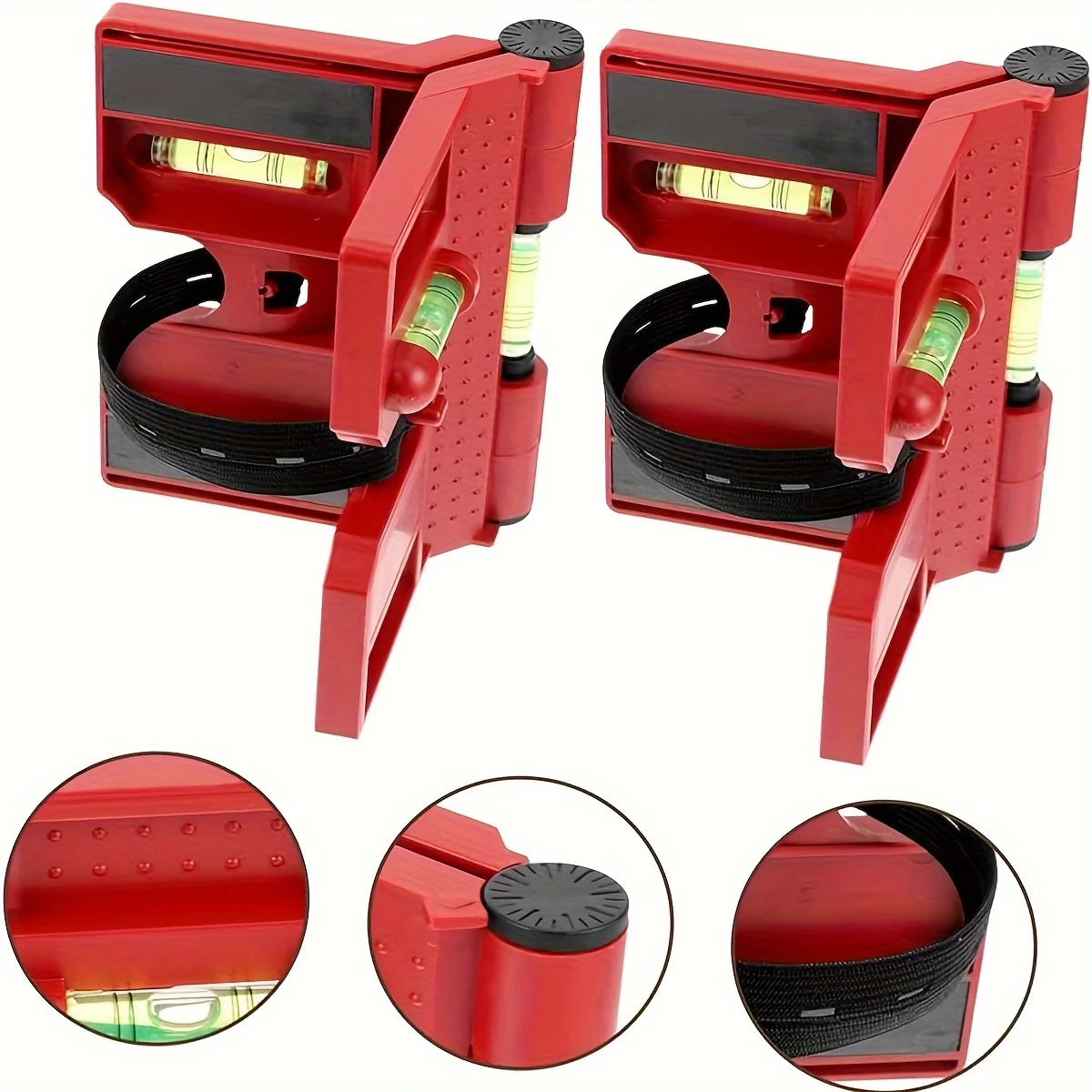 1 قطعة مستوى آخر مغناطيسي، مستوى آخر مغناطيسي قابل للطي مع حلقة مرنة للعمل بدون استخدام اليدين #2