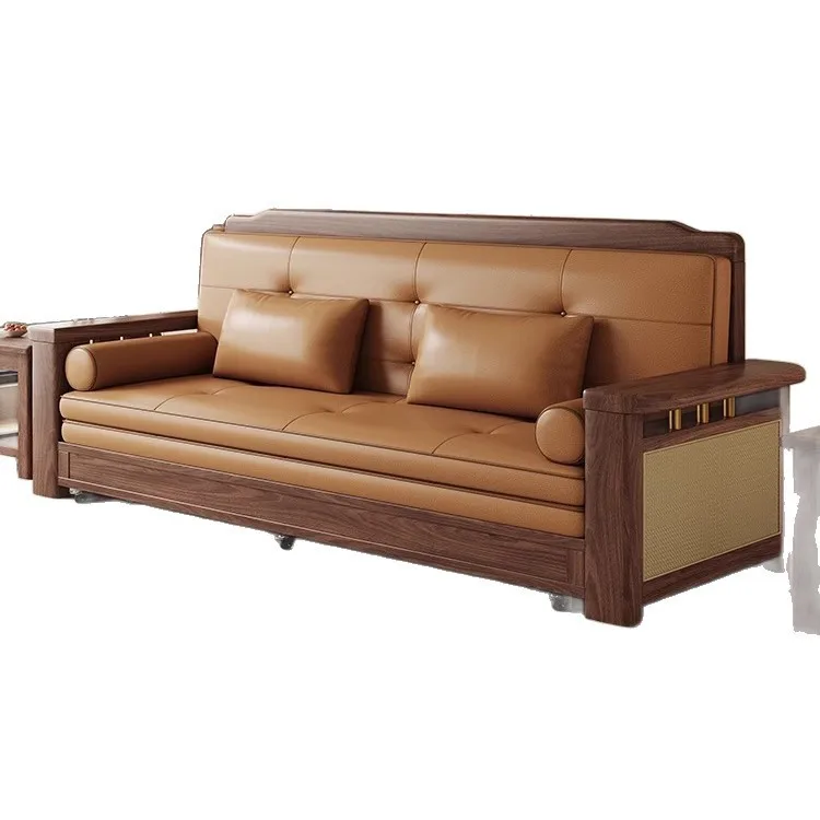 

Диван-кровать из массива дерева, складной, двойного назначения, для гостиной, односпальный/двуспальный, для малогабаритных квартир, многофункциональный, с функцией хранения, выдвижная кровать