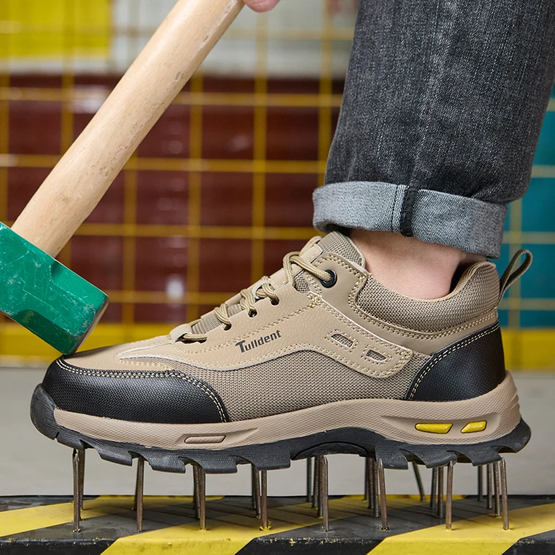 Men's Protective Shoes, Safety Shoes, Anti Smash and Anti Stab Work Shoes, Insulated Shoes, Comfortable Protective Boots