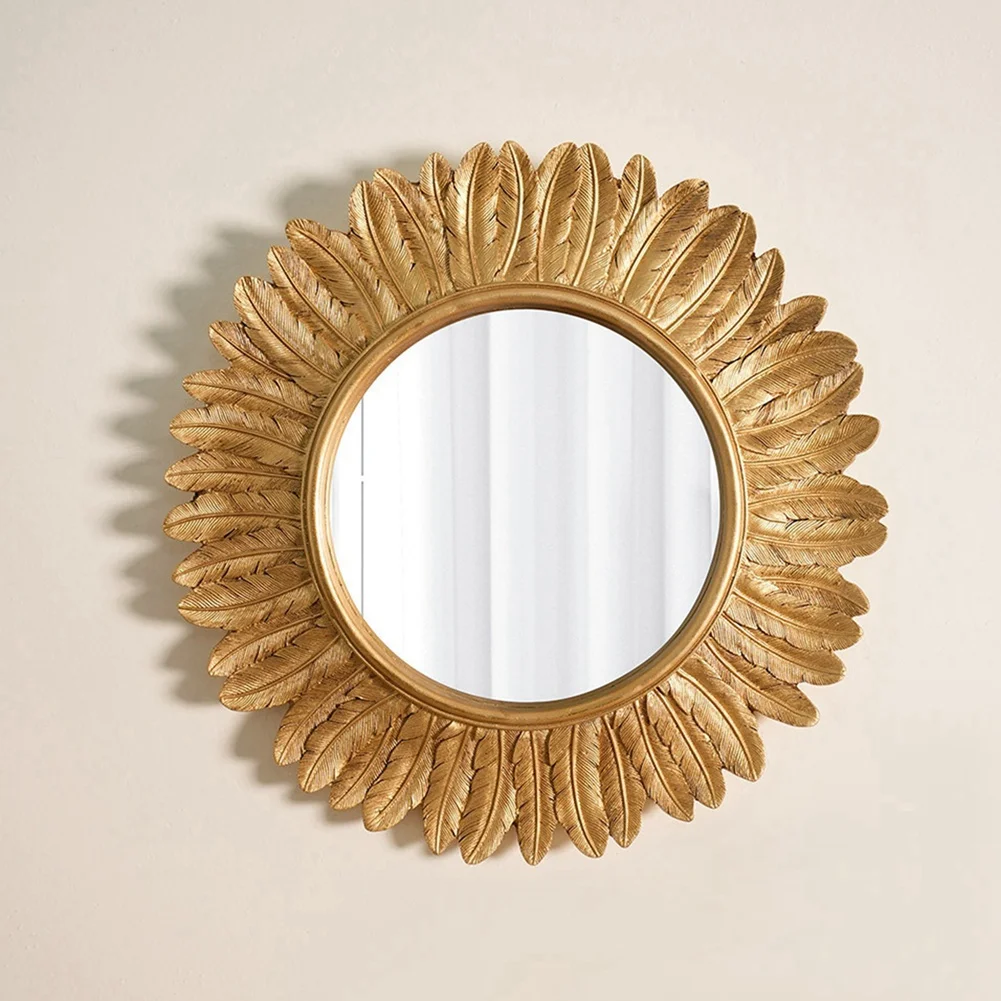 

A29R Gothic Retro Decorative Mirrors Nordic Princess Round Macrame Decorative Mirrors Handicraft Cosmetic Dekoracyjne