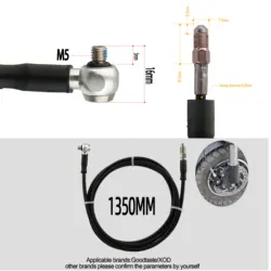 Electric Mountain Road Bike Hydraulic Brake Accessories Screws Copper Sleeve Oil Needle Custom One-piece Tubing 1800mm for XOD