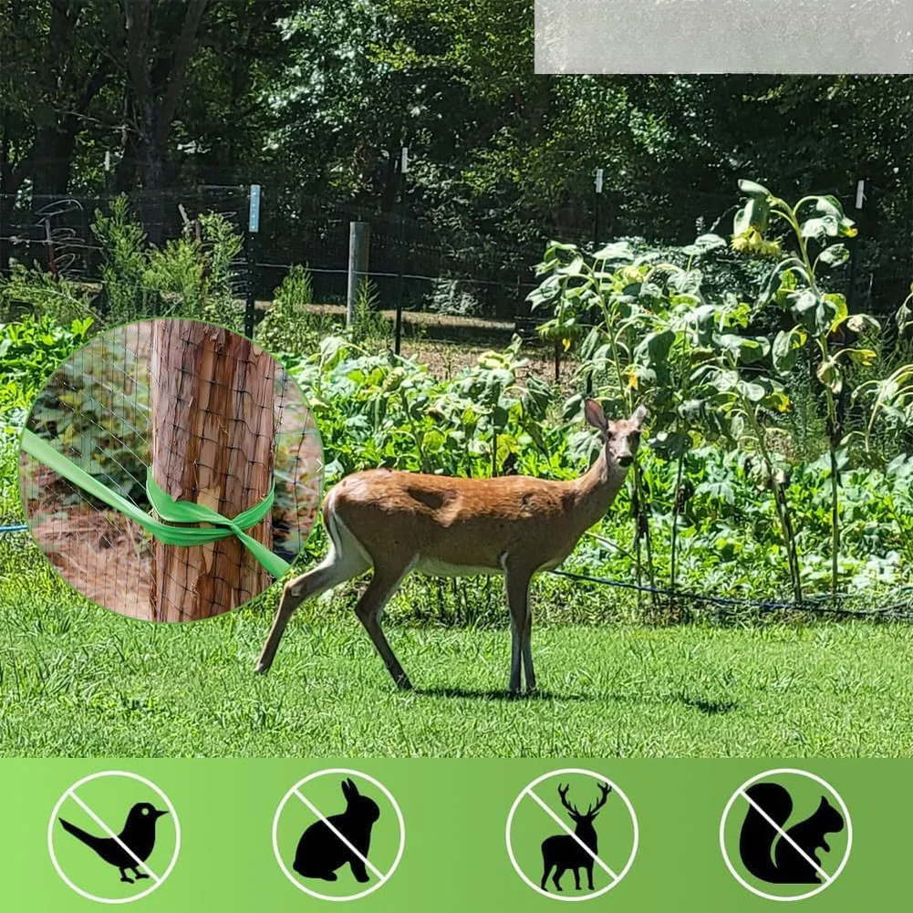 Plastic Mesh Roll for Garden Fence Projects Including Chicken Setup Deer Exclusion and Dog Containment Outdoor Ready
