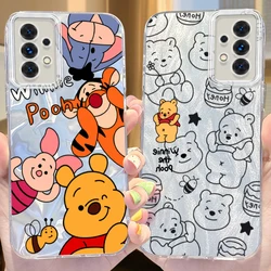 Disney Winnie Glitter Case for Samsung Galaxy S24 S23 Ultra Plus S21 FE A73 A72 A71 A54 A53 A52 A51 A50 A34 A33 A32 4G 5G Cover