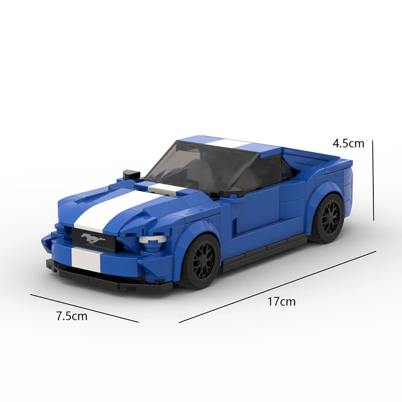 Hot City Sports Car Series Shelby GT500 racing Speed Champion Racer Building Blocks Brick Creative Garage Toys for Boys Gifts