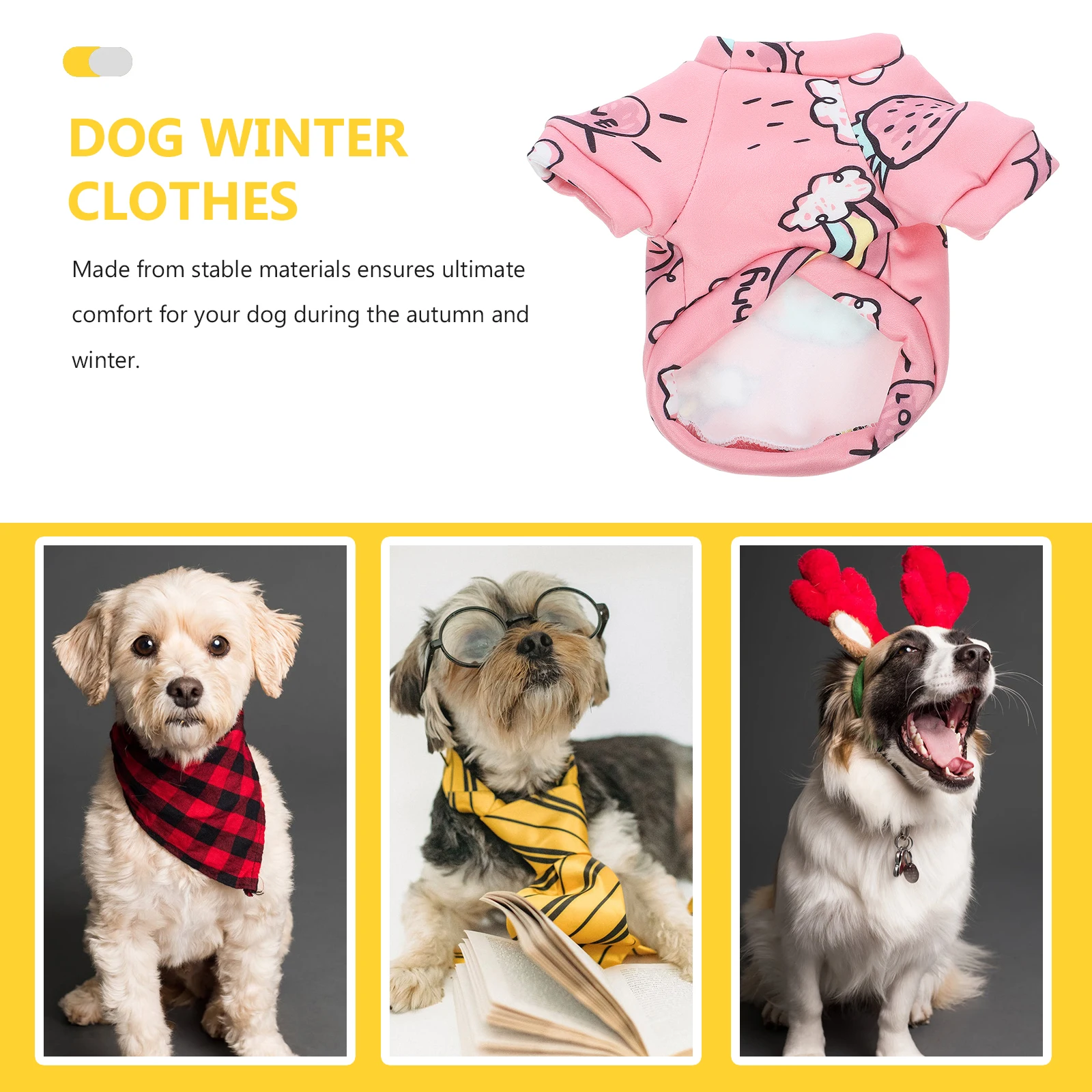 

Pet Clothing Warm Fleece Small Dog Cat Winter Outfit Costumes Thick Puppy Apparel ComfortableFunny Pet Clothes Costume