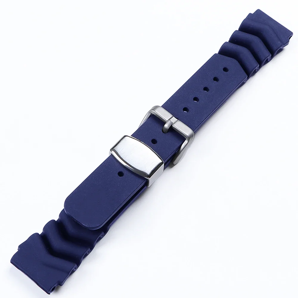 20mm 22mm Resin Watch Strap for Seiko Replacement Waterproof Bracelets Soft Diving Watch Band Rubber Bracelet Accessories