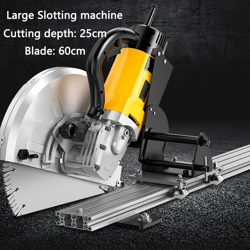 Dust-free Large Concrete Stone/Wall Cutting machine Water and Electricity Slotting machine Depth 26cm Electric Grooving machine