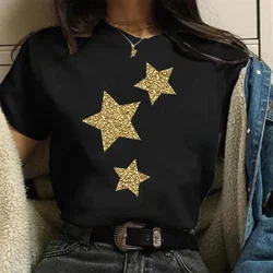 女性の漫画のグラフィックスタープリントTシャツ,プラスサイズの服,90年代スタイル,カジュアル,ファッショナブル,美的,女性のトップス,Ymacaur