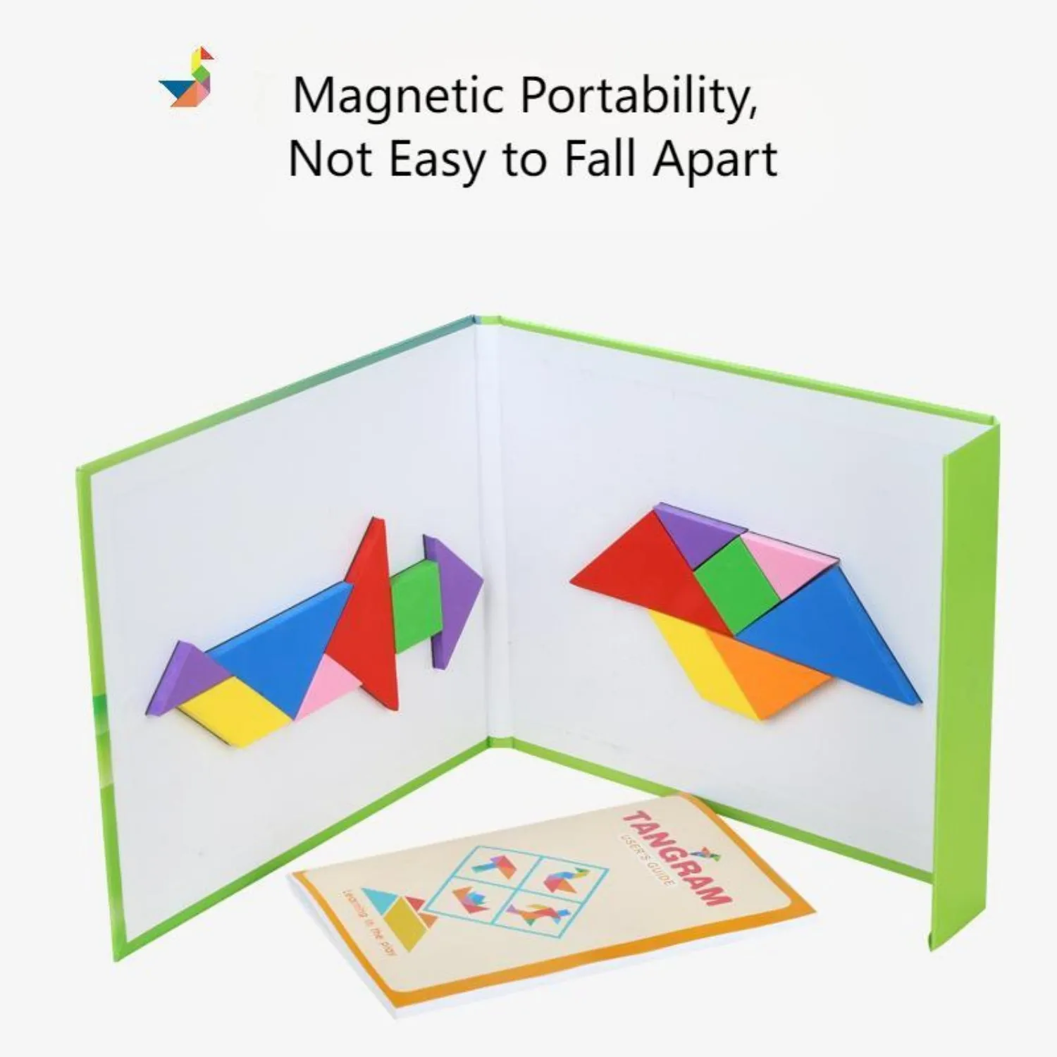 

1 Set Travel Tangram Puzzle Xlarge STEM Jigsaw Game with with384 Solutions Challenges - Brain-Teasing Fun for Kids and Adults