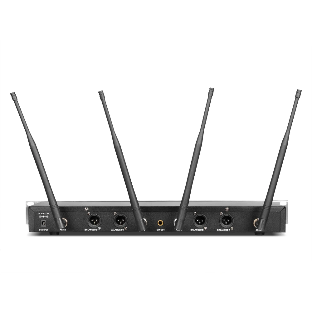 Biner DR2800 High Quality UHF Wireless Handheld Microphone Dynamic Lavalier Type with Noise Cancelling and Light Functions