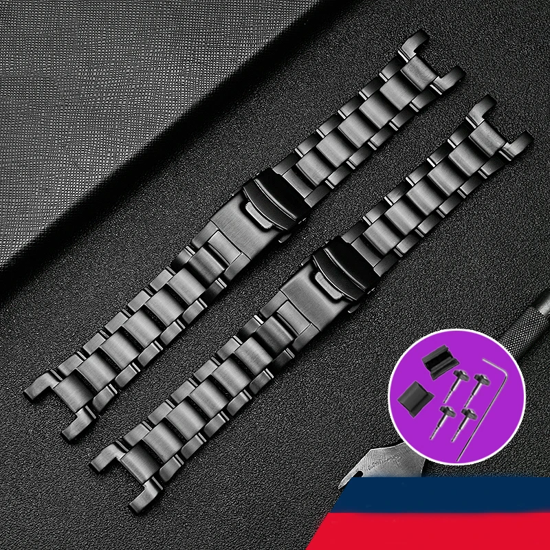 High Quality plastic steel Watch band For Casio GA-1000/1100 GW-A1000/A1100 Men Stainless Steel Watch Strap Silicone Bracelet