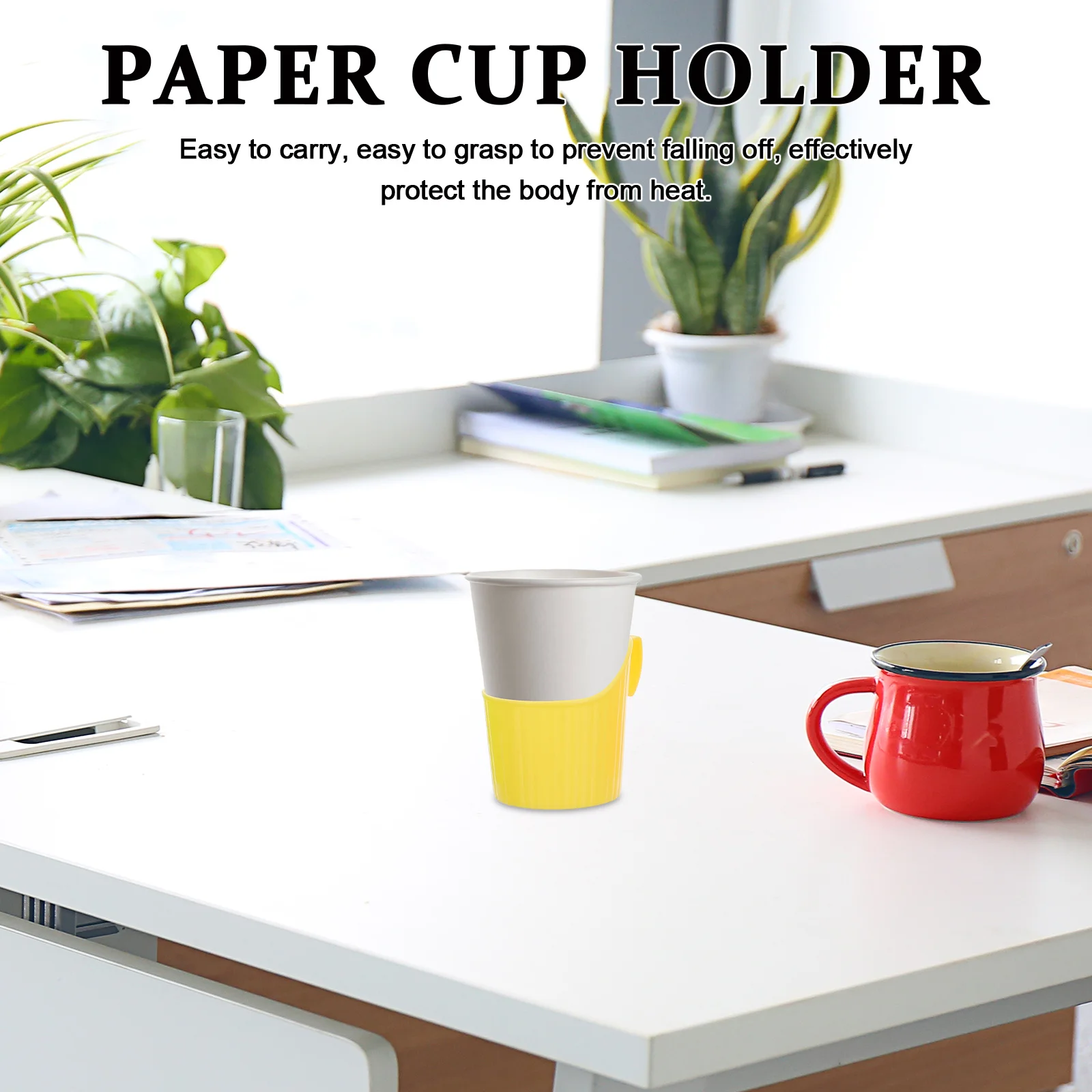 

20pcs Anti-Scalding Holder Paper Coffee Cup Holder Smooth Round Corners No Burrs Multi-Functional Display Rack For Cafes Bars