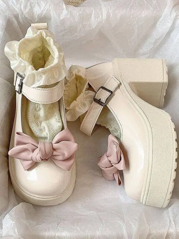 Lolita Sweet Cool Mary Jane kleine leren schoenen 2025, nieuwe zomer JK-schoenen