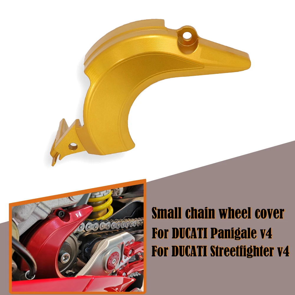 

New For DUCATI Street Fighter V4 V4S Panigale V4R 2018-2023 Motorcycle CNC Engine Chain Wheel Cover Chain Cover