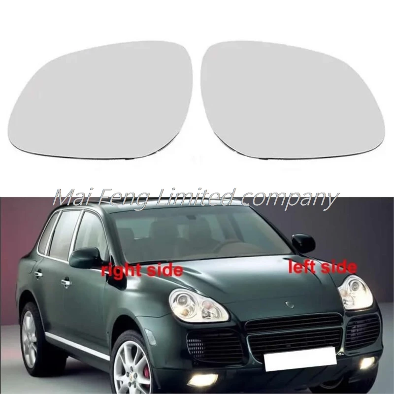 

For Porsche Cayenne 2002-2006 Car Accessories Outer Rearview Mirrors Lens Door Wing Rear View Mirror Glass with Heating