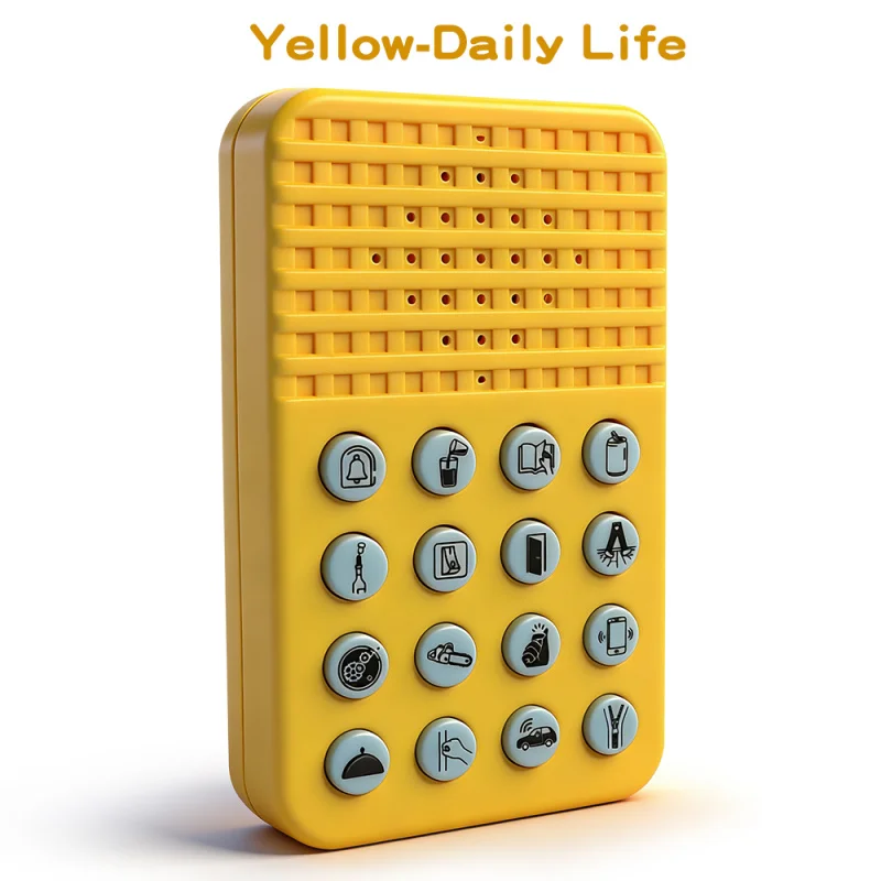 Four funny sound effect machines that produce various amusing sounds, perfect for parties and as fun gifts for children.