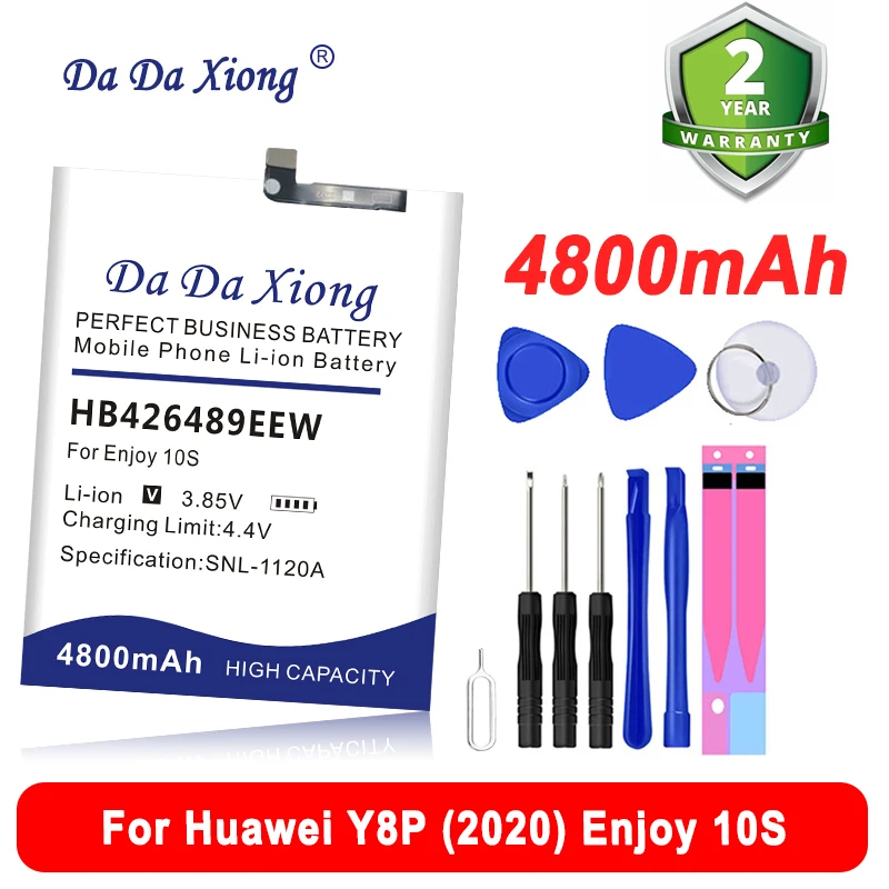 HB526488EEW HB426489EEW Battery For Huawei P Smart 2021 Y8P(2020)Y8 Prime 2020 Enjoy 10S 20 SE Honor 10x Lite + Tool Kit