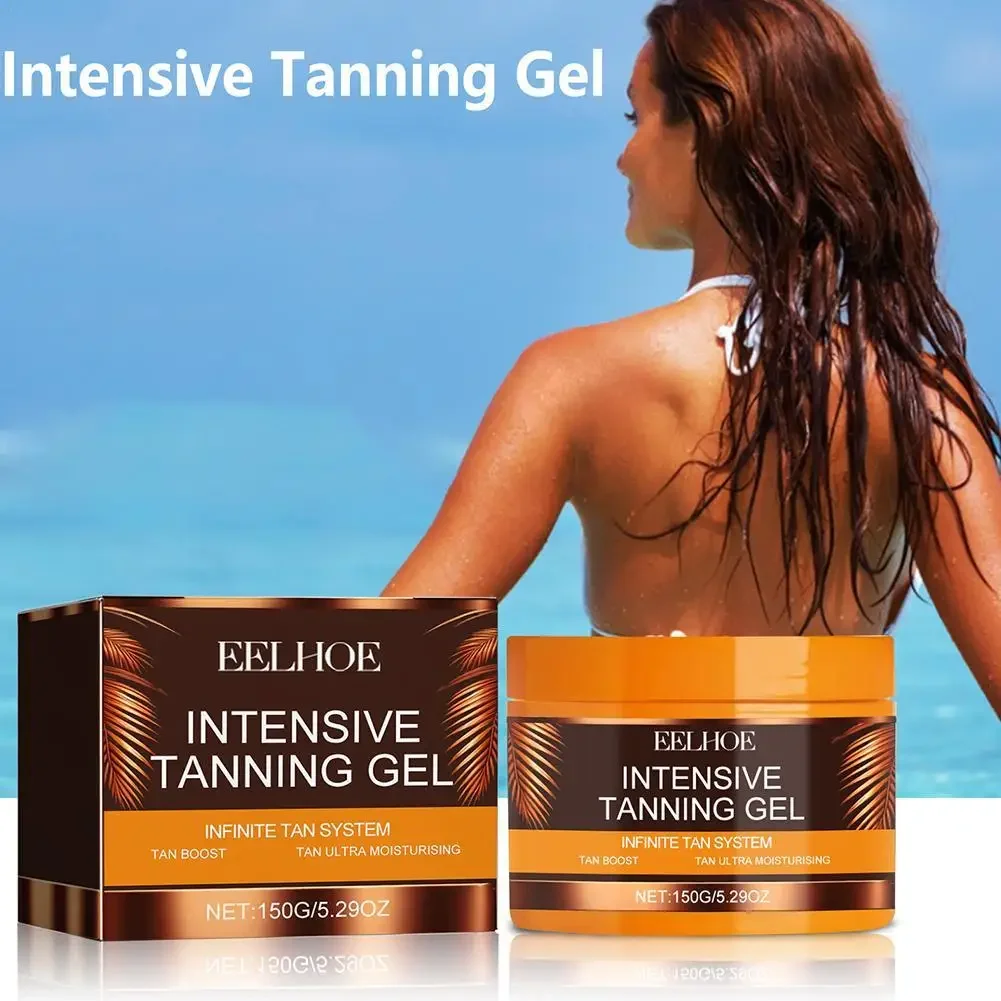 150ml Intensive Tanning Gel Tanning Cream Sun Tanner Oil Self Solarium Cream Body Face Bronzer Self Tanners Lotion Cream