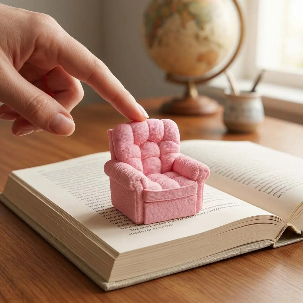 Funny Doll House Mini Sofa Decorations Creative Doll Sofa Model Toy Multi-functional 7.8cm 3D Printing Ornaments