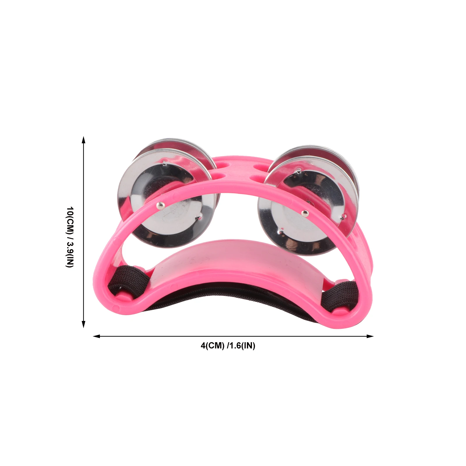 

Musical Instrument Percussion Jingle Bells Foot Instruments Tambourine Guitar Pink