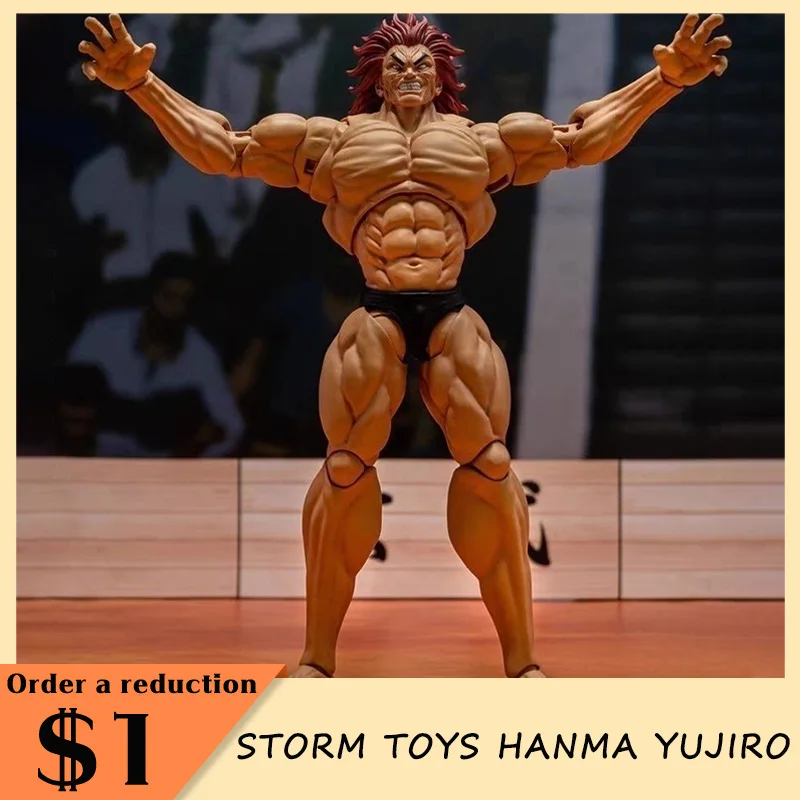 Storm Toys Hanma Yujiro Figure St 1/12 Grappler Serie Anime Figures Action Figure Models Toy Collectible Doll Model Kids Gifts