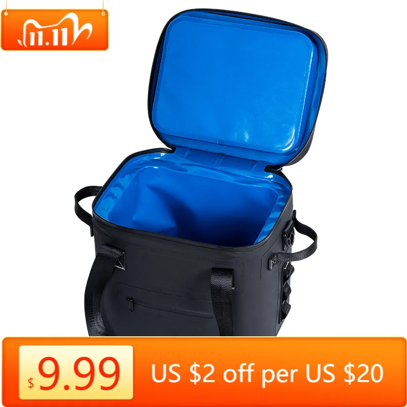 30‑Can Large Waterproof Insulated Tote Cooler Bag Custom Printed for Outdoor Picnic Lunch