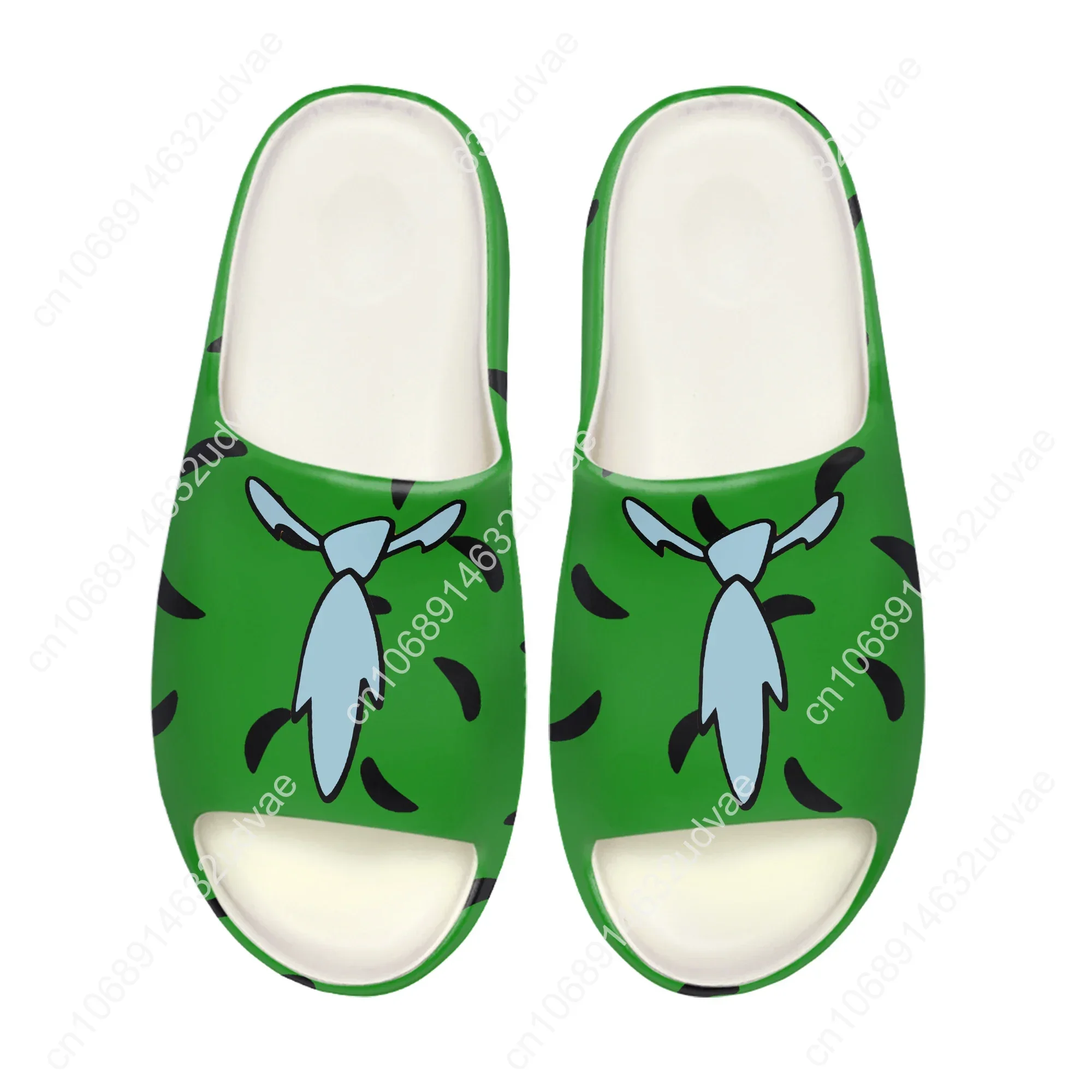 Cartoon Primitive Man Fred Flintstone Soft Sole Sllipers Home Clogs Step On Water Mens Womens Teenager Bathroom Custom Step in