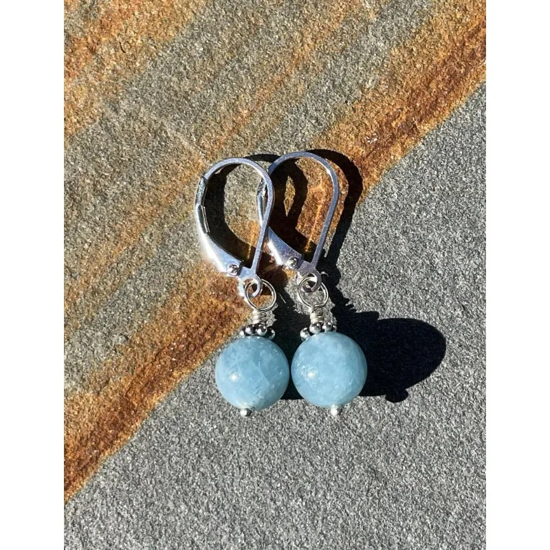 Aquamarine earrings: The birthstone of March