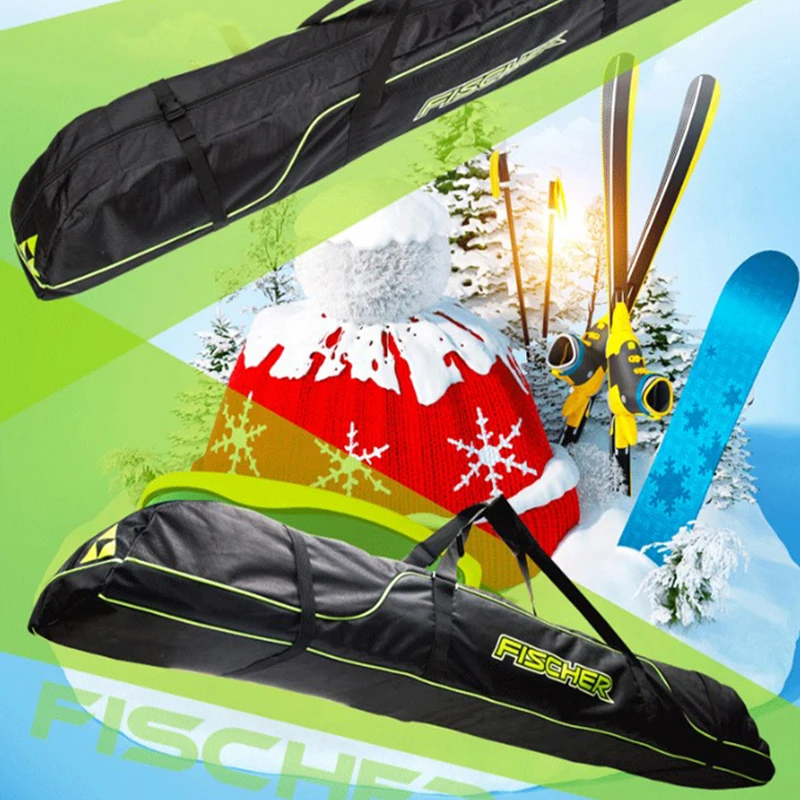 165/175cm Winter Ski Pole Pack Snow Boots Waterproof Oxford Portable Carry Shoulder Double Snowboard Hand Bag 스키 백 Skate Tool