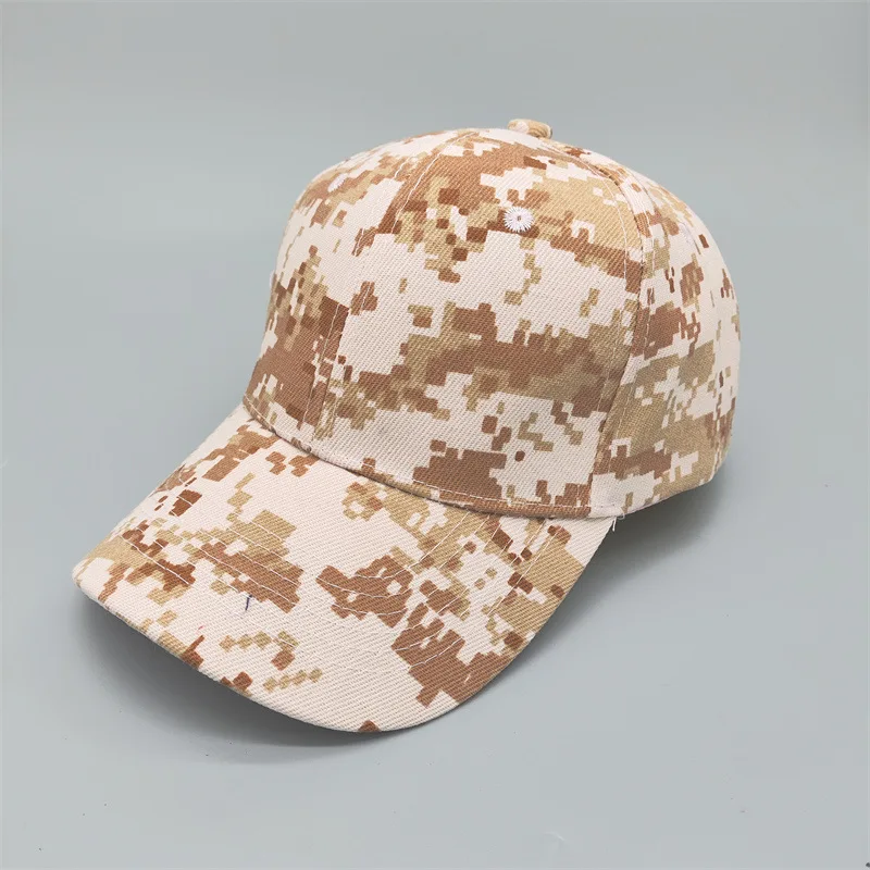 Customized Printed Logo Outdoor Sunscreen Sun Hats Camouflage Sports Jungle Hiking Hunting Baseball Caps