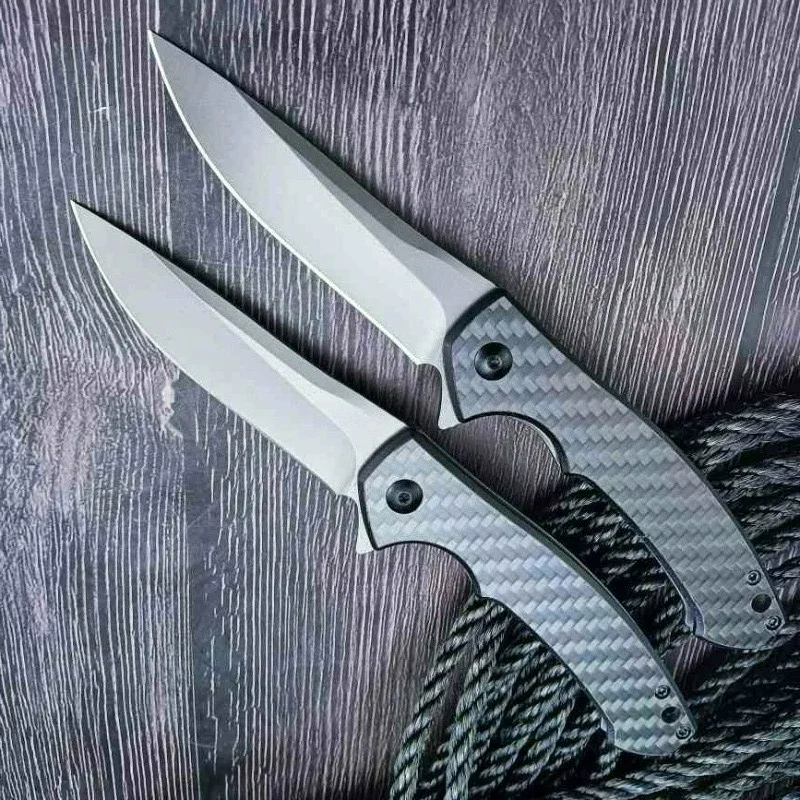 

ZT 0450 Pocket Folding Knife 440C Satin Blade Carbon Fiber Handles edc multitool Outdoor selbstverteidigung Tactical Knives
