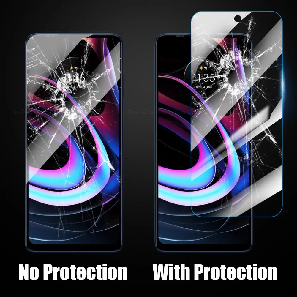 2.5D الزجاج المقسى الشفاف لموتورولا موتو E13 ديفي إيدج X30 2021 30 نيو 20 لايت برو الانصهار واقي للشاشة طبقة رقيقة واقية