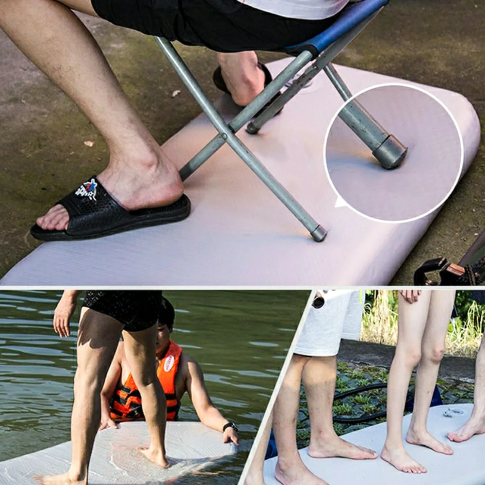 Aufblasbares Angelkajak/Beiboot/Ruderboot mit Air-Deck und Drop-Stitch-Boden, faltbar (Boot nicht enthalten) – Detail 8