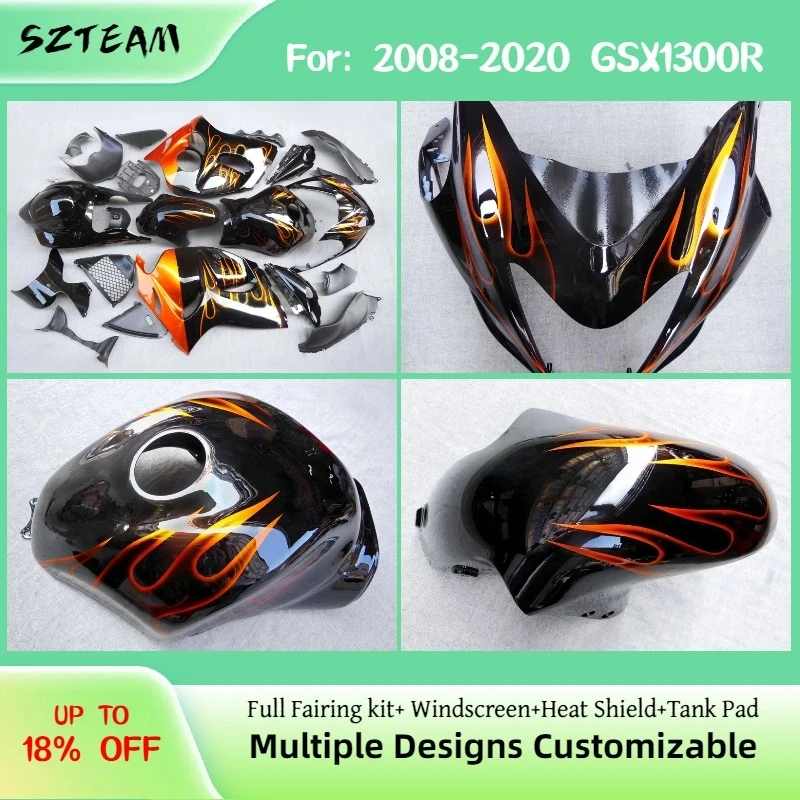 

Комплект инжекционных обтекателей для мотоцикла GSX1300R (2008-2020), OEM-замена, для моделей 2008, 2017, 2018, 2019, 2020 годов