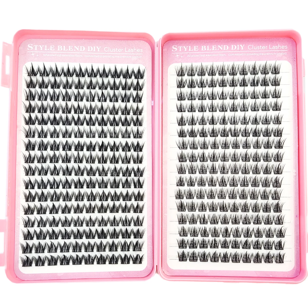 Scherpe wimperclusters, verspreide wimperclusters in komische stijl, verlengde unieke puntige clusters, anime enkele cluster elf eyela