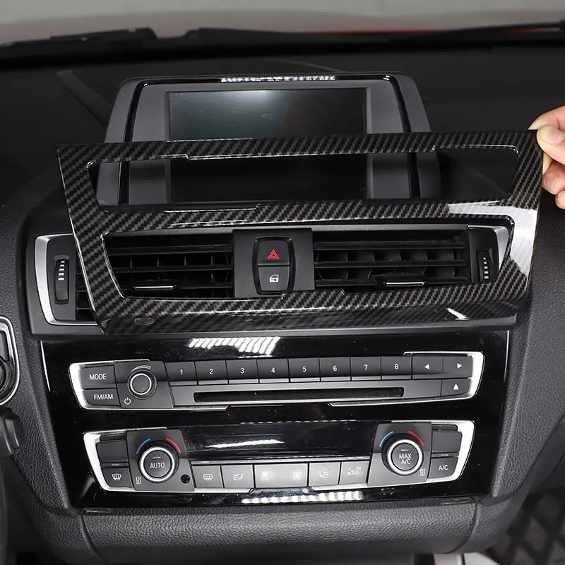 Interior Car Accessories ABS Car Console CD Panel Frame AC Air Vents Cover Trim Sticker For BMW 1 2 Series F20 F21 F22 F23 12-18