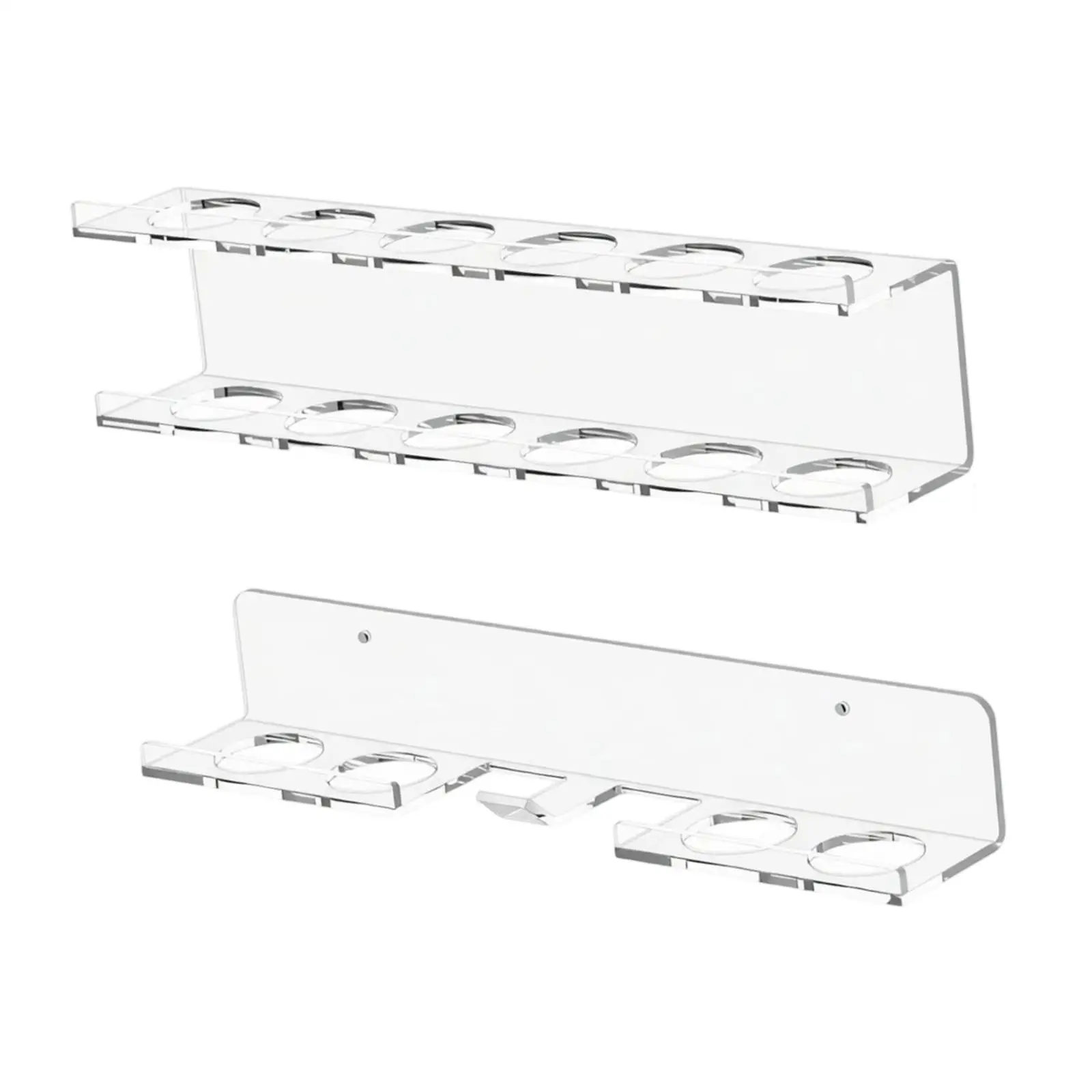 Wall Mounted Billiard Ball Storage Rack Acrylic Organizer Holds 16 Balls for Pool Table Billiards Accessories Decor
