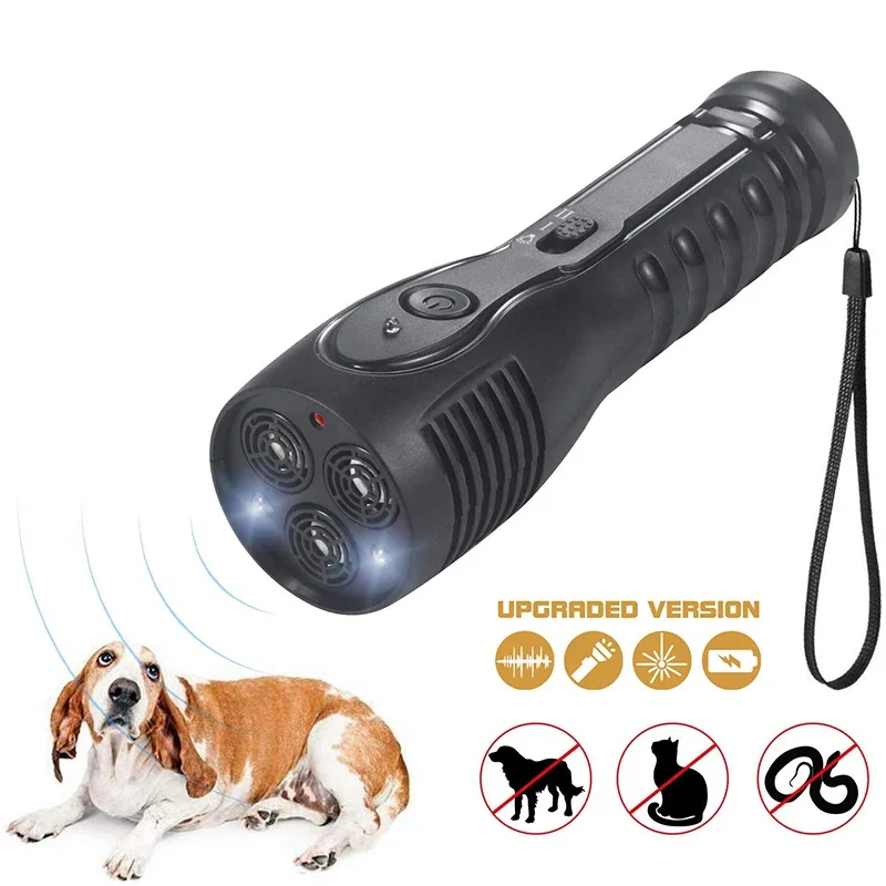 Ultrasonic Dog Repeller USB Rechargeable Dog Repellent Device Anti Barking Stop Bark Defense Electric Shocker Dog Trainings 2024