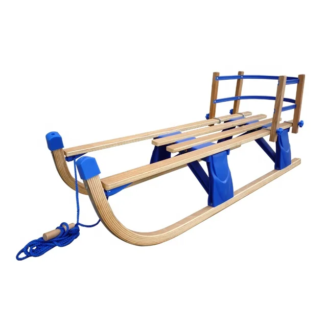 

Children's Snow Foldable Sled Wood for Winter Toys